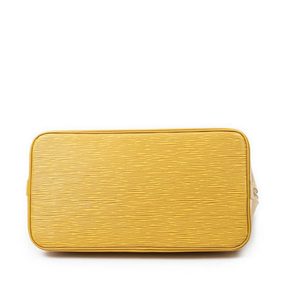 Louis Vuitton Alma Yellow Epi Handbag — view 6