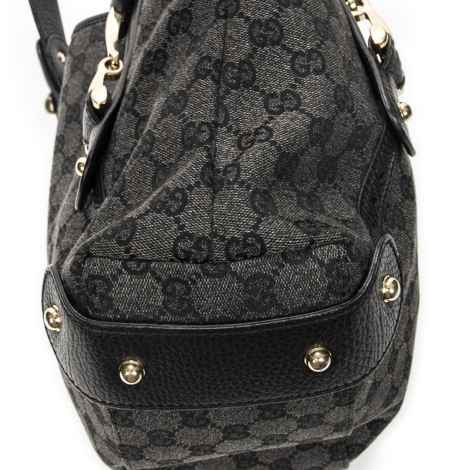 Gucci Paloma Tote Black GG Denim Canvas — view 7