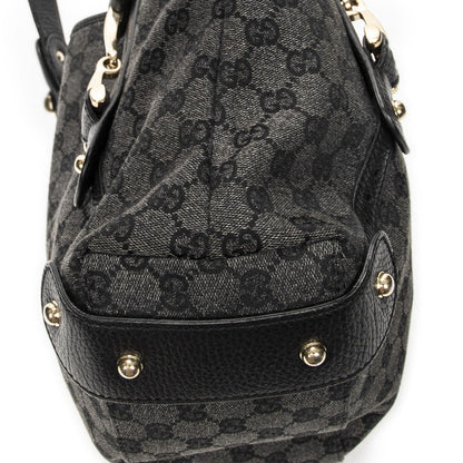 Gucci Paloma Tote Black GG Denim Canvas — view 7