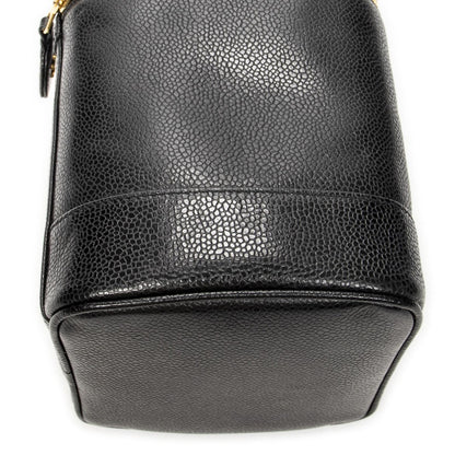 Chanel Timeless Shawl Vanity Case Black Caviar Leather — view 7