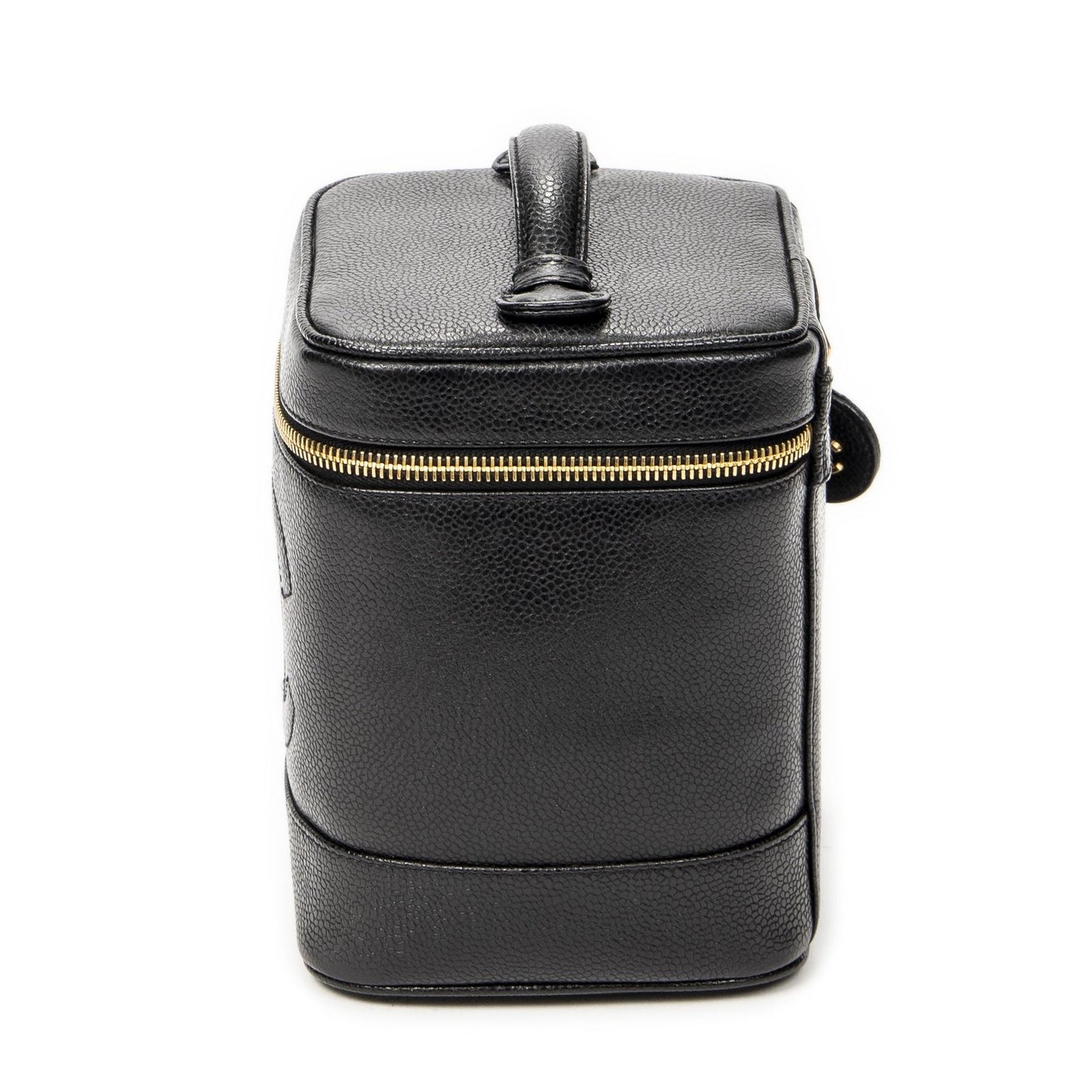 Chanel Timeless Shawl Vanity Case Black Caviar Leather — view 3