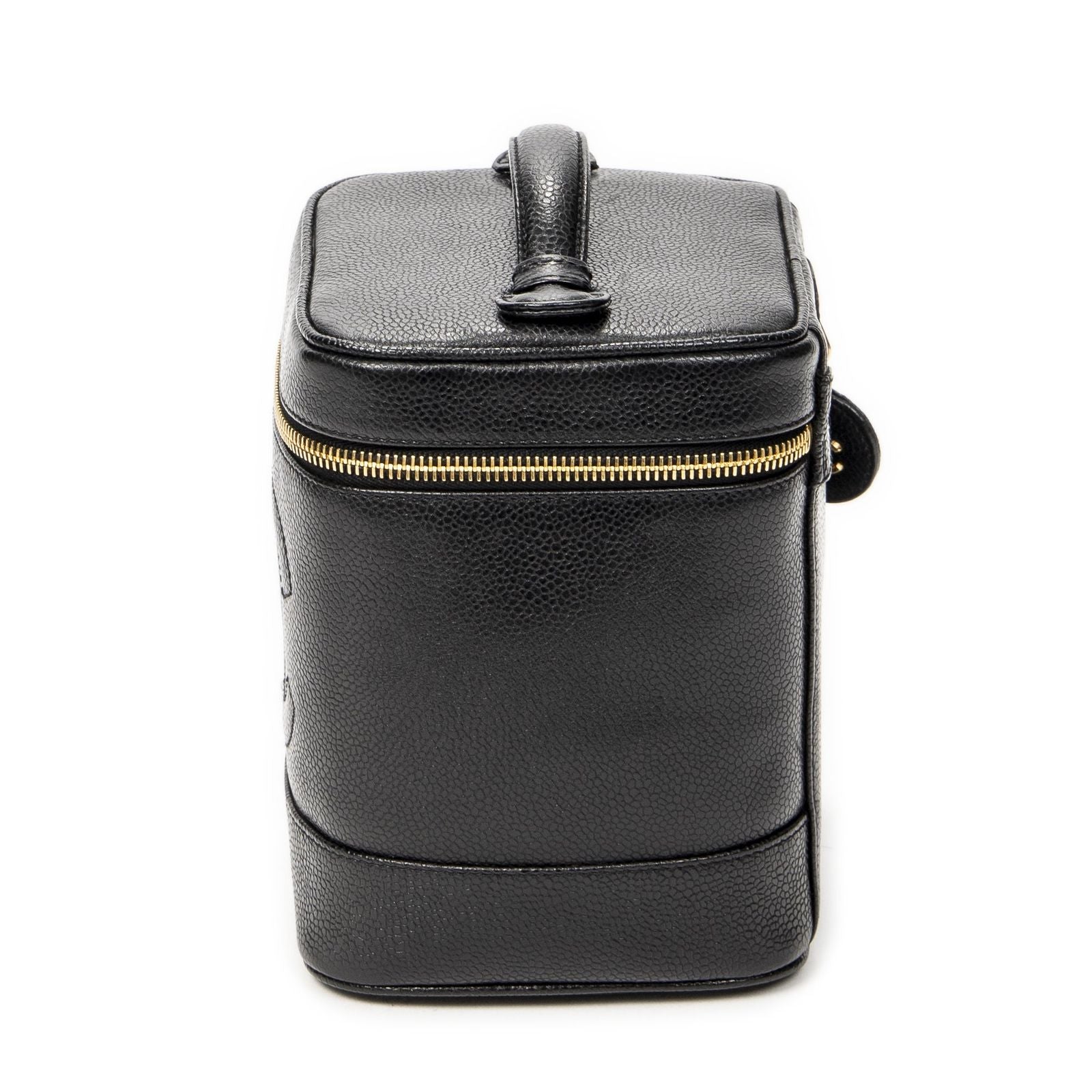 Chanel Timeless Shawl Vanity Case Black Caviar Leather — view 3