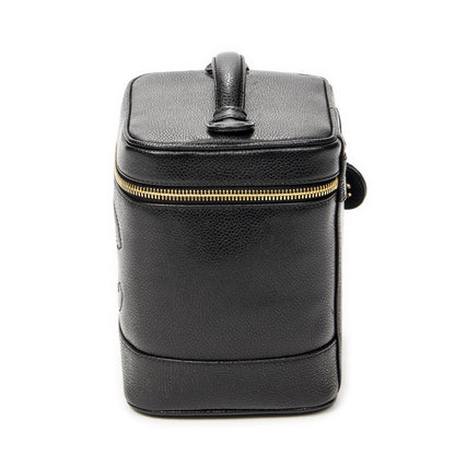 Chanel Timeless Shawl Vanity Case Black Caviar Leather — view 3