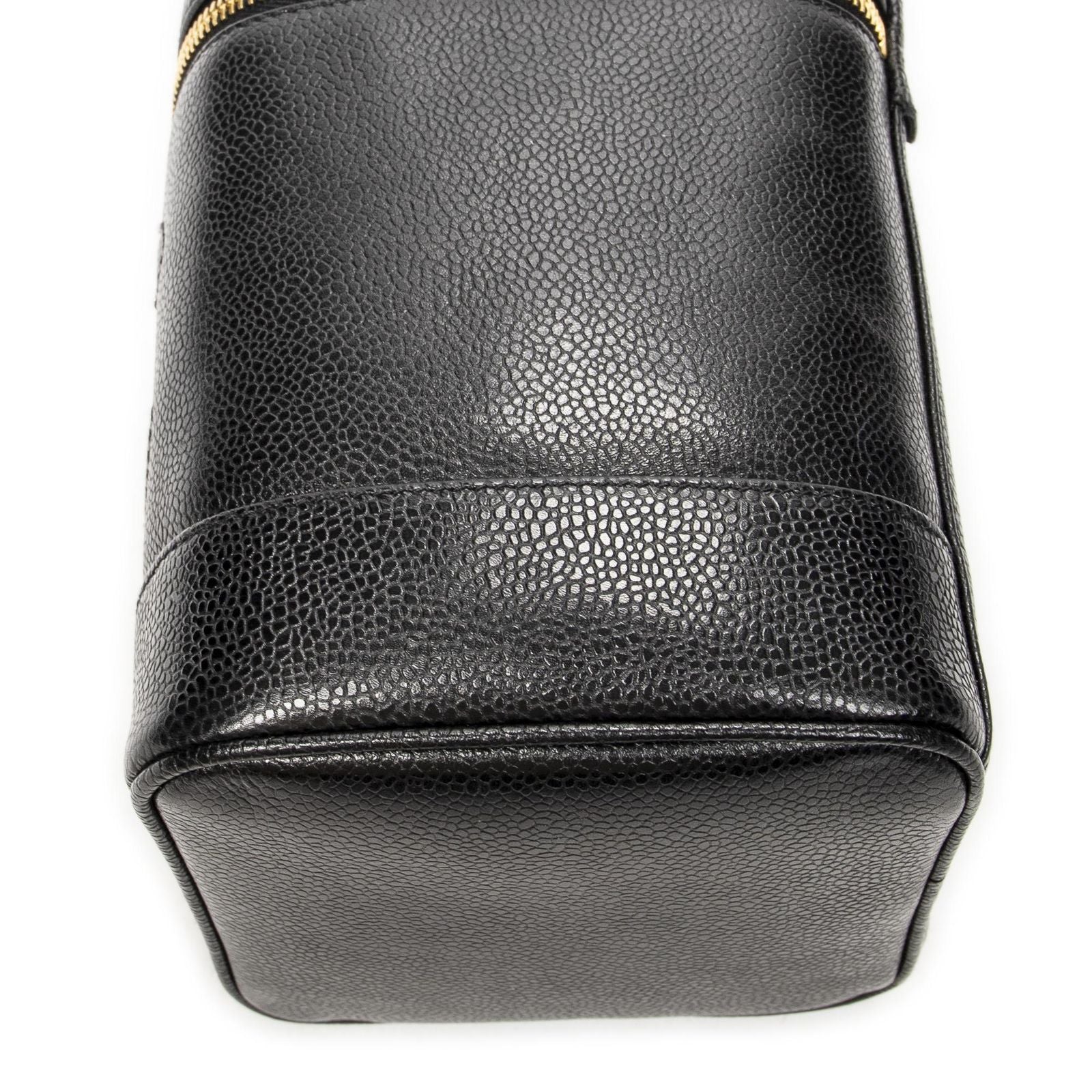 Chanel Timeless Shawl Vanity Case Black Caviar Leather — view 8