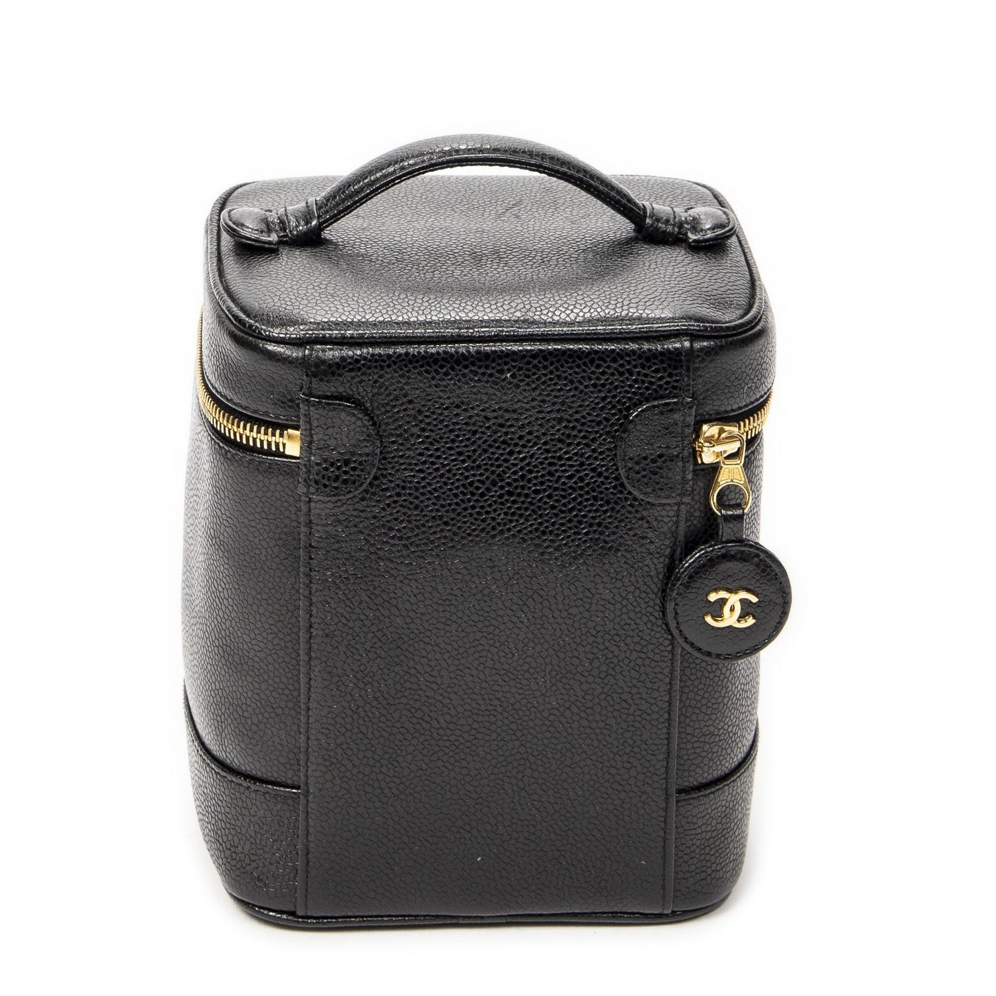 Chanel Timeless Shawl Vanity Case Black Caviar Leather — view 5