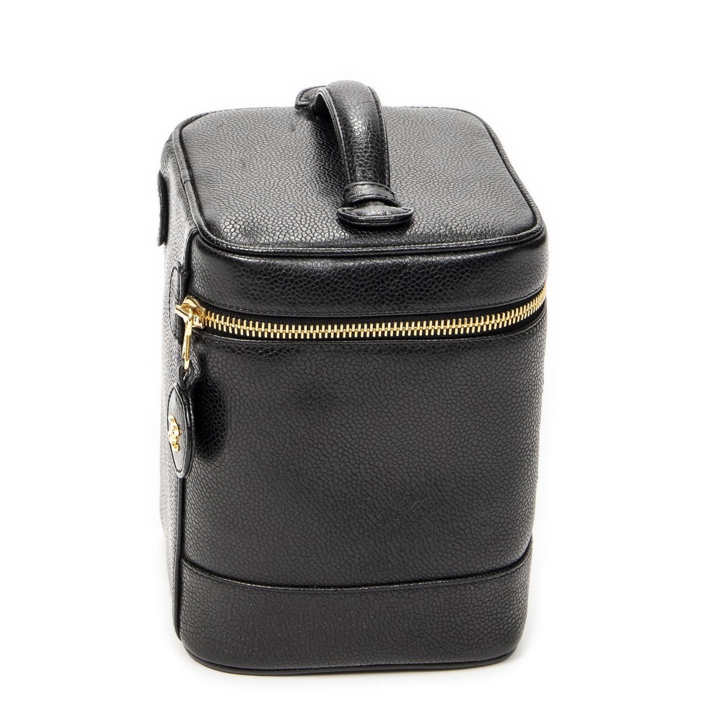 Chanel Timeless Shawl Vanity Case Black Caviar Leather — view 4
