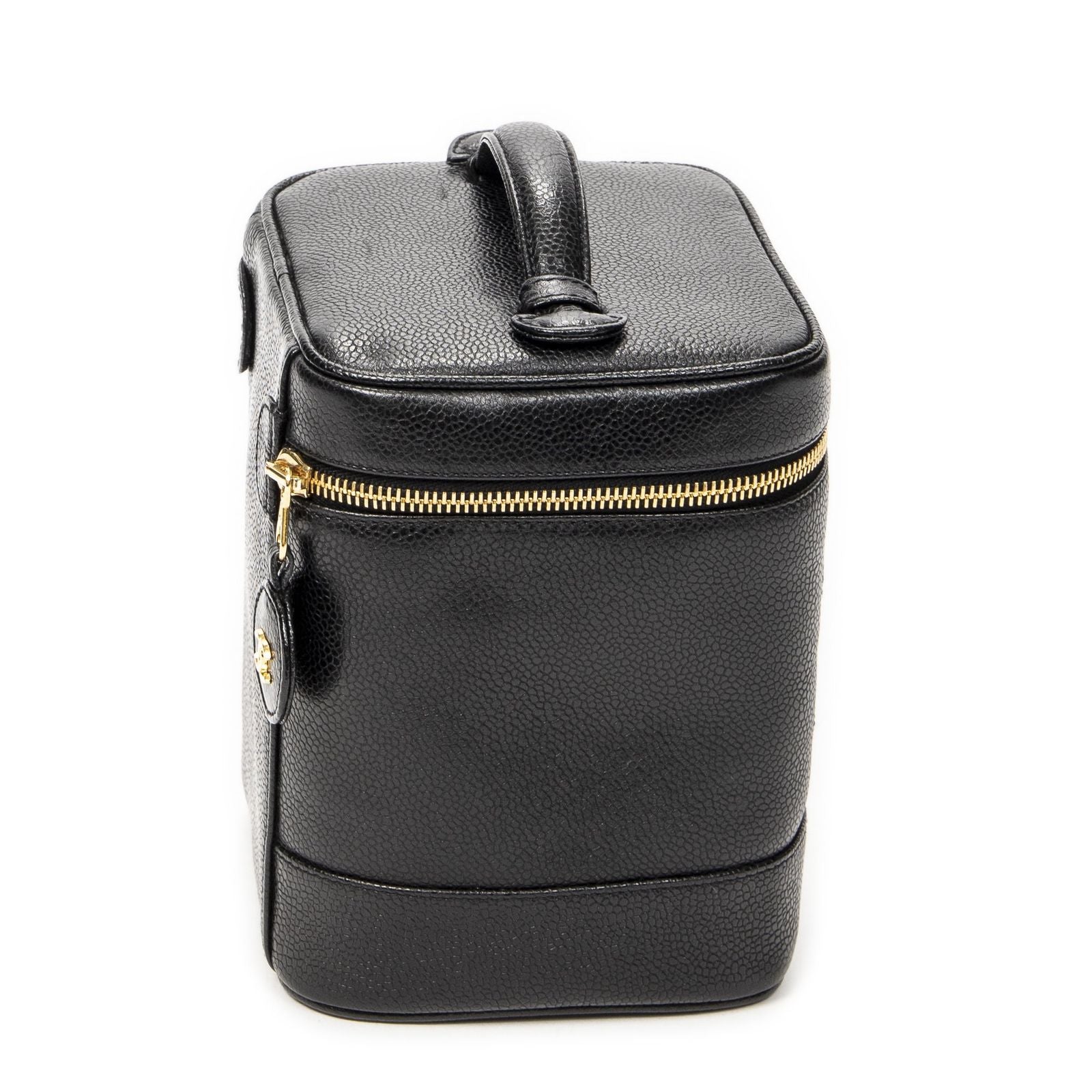 Chanel Timeless Shawl Vanity Case Black Caviar Leather — view 4