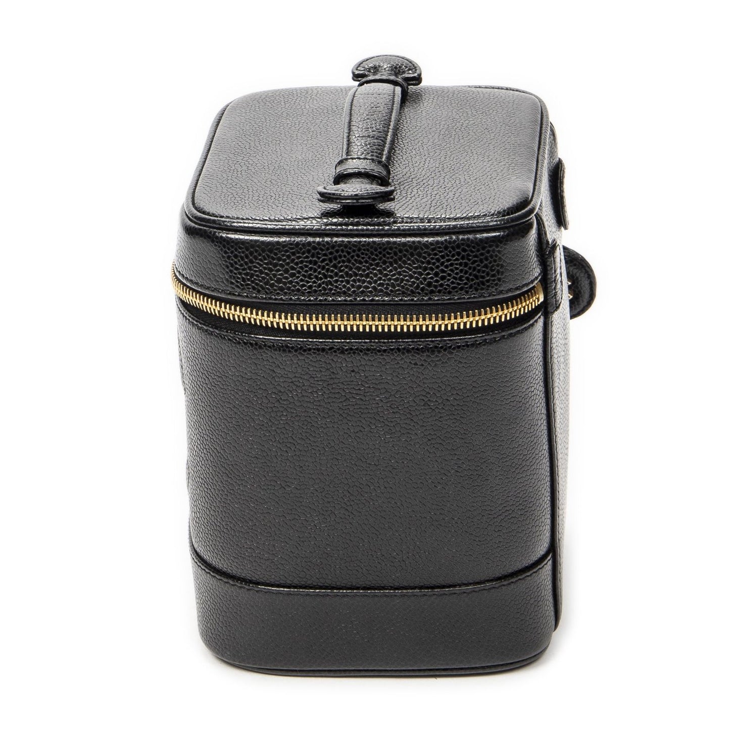 Chanel Timeless Shawl Vanity Case Black Caviar Leather — view 3