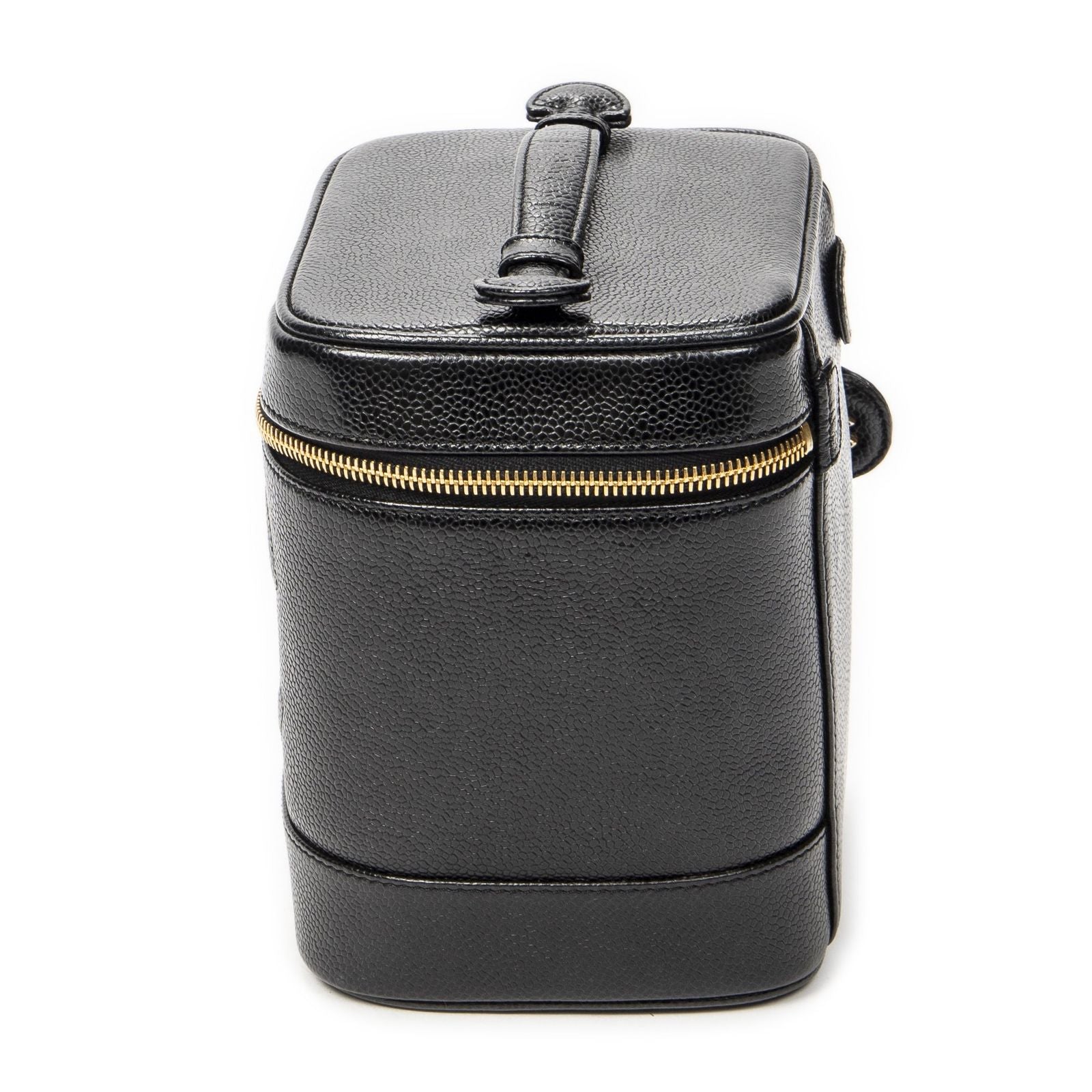 Chanel Timeless Shawl Vanity Case Black Caviar Leather — view 3