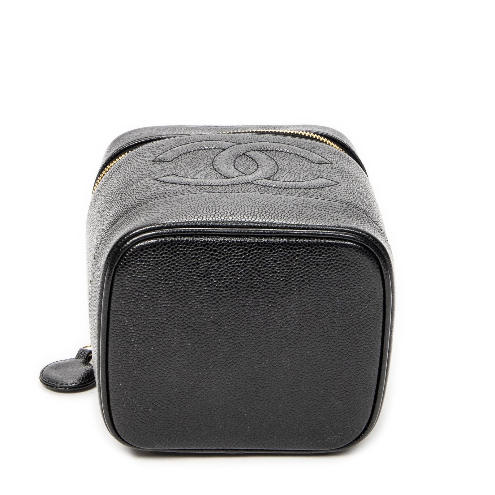 Chanel Timeless Shawl Vanity Case Black Caviar Leather — view 6