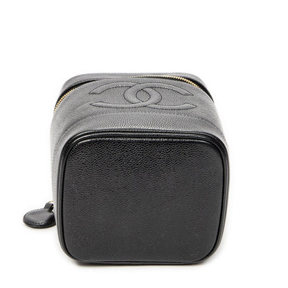 Chanel Timeless Shawl Vanity Case Black Caviar Leather — view 6