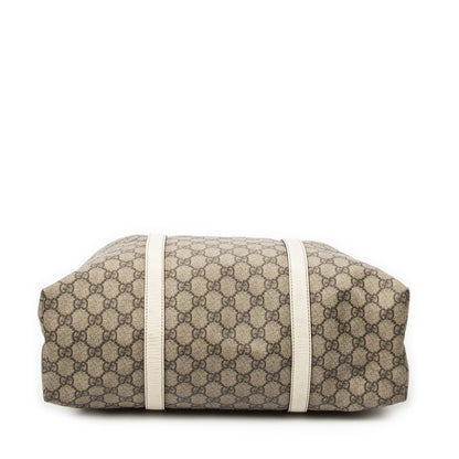 Gucci Vertical Tote White Beige Supreme Canvas — view 6