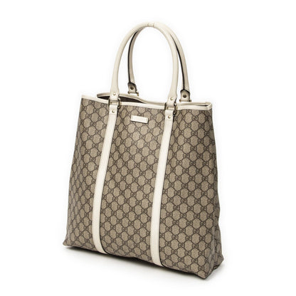 Gucci Vertical Tote White Beige Supreme Canvas — view 2