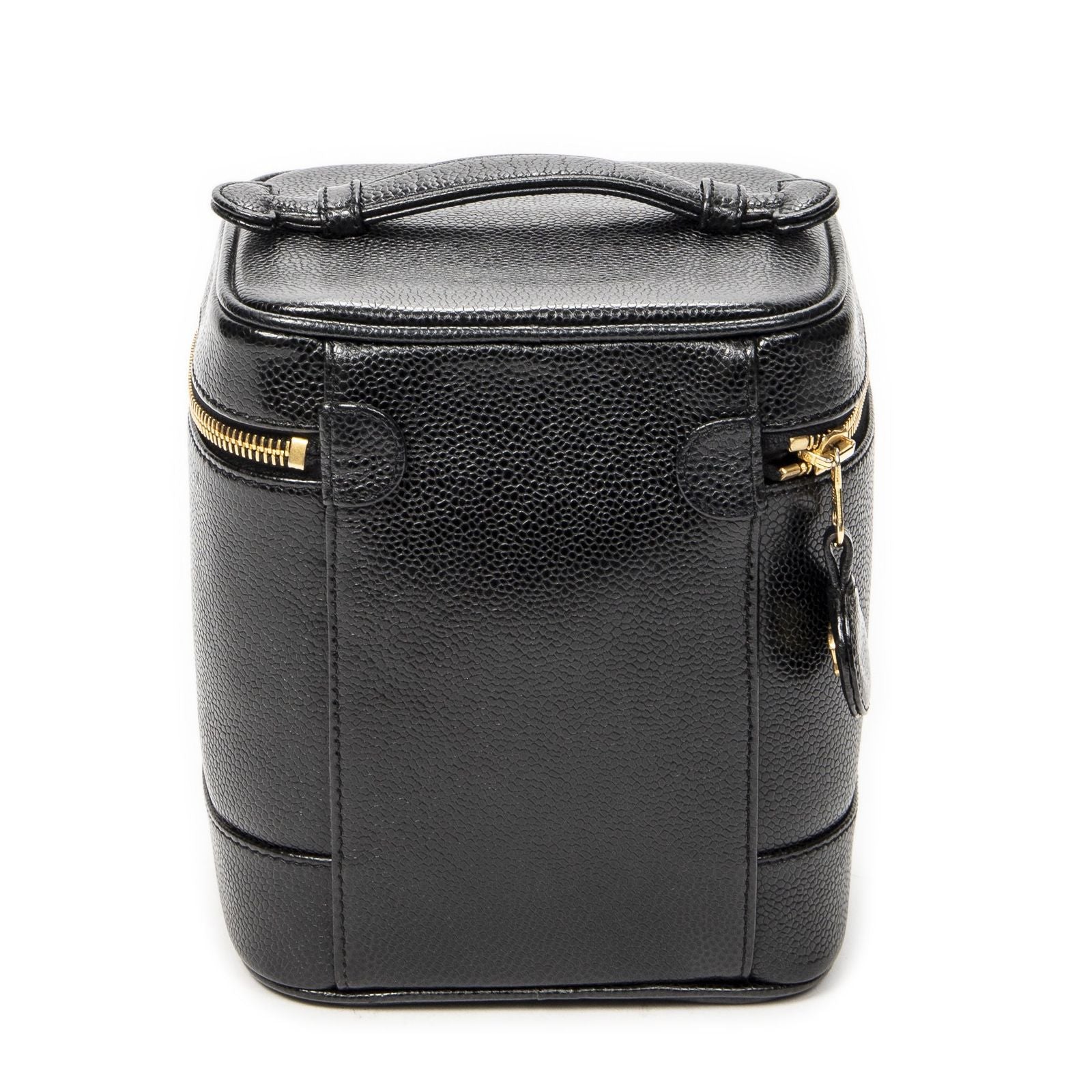 Chanel Timeless Shawl Vanity Case Black Caviar Leather — view 5