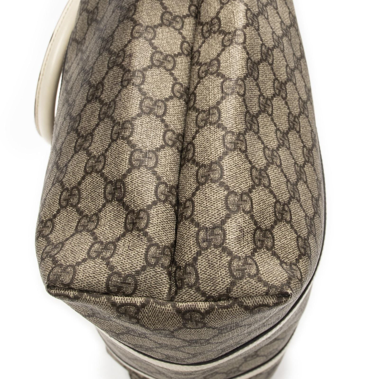 Gucci Vertical Tote White Beige Supreme Canvas — view 7