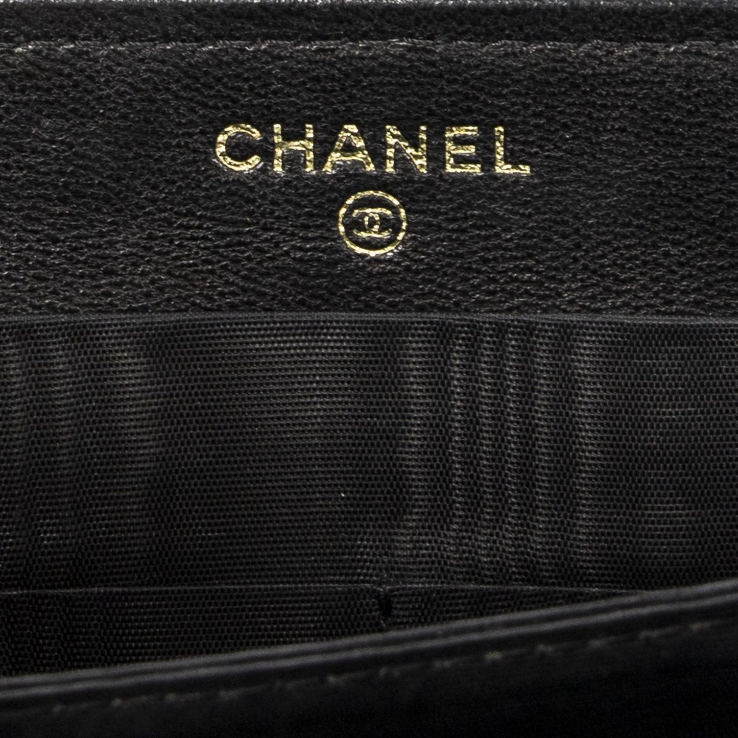 Chanel Timeless Zip Around Wallet Black Caviar Leather — view 6