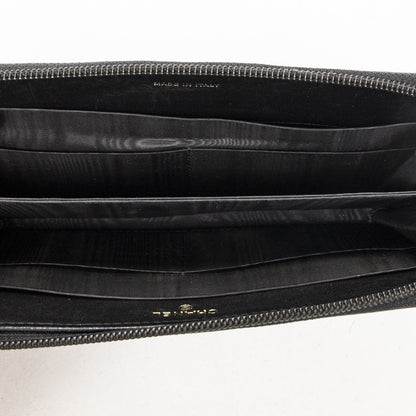 Chanel Timeless Zip Around Wallet Black Caviar Leather — view 5