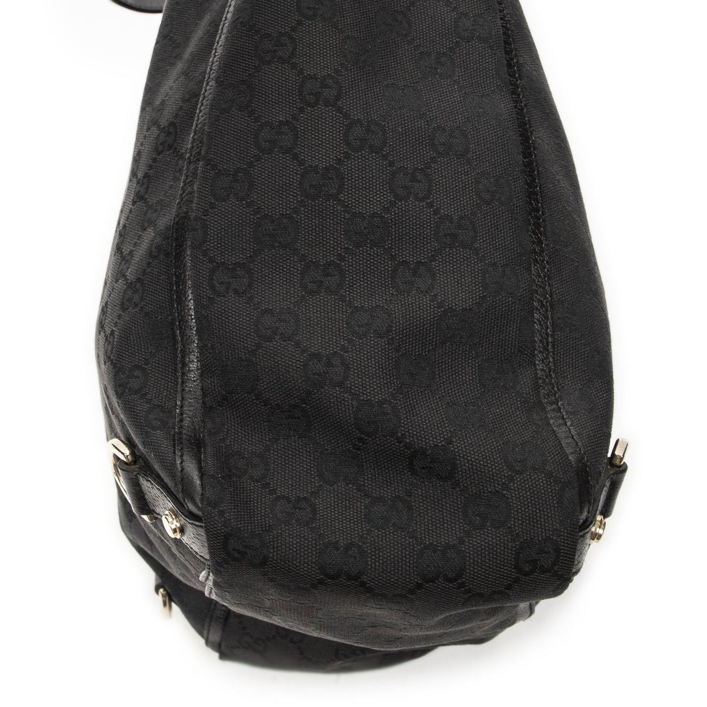 Gucci Abbey D-ring Vertical Tote Black GG Canvas — view 7