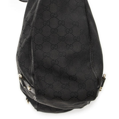 Gucci Abbey D-ring Vertical Tote Black GG Canvas — view 7