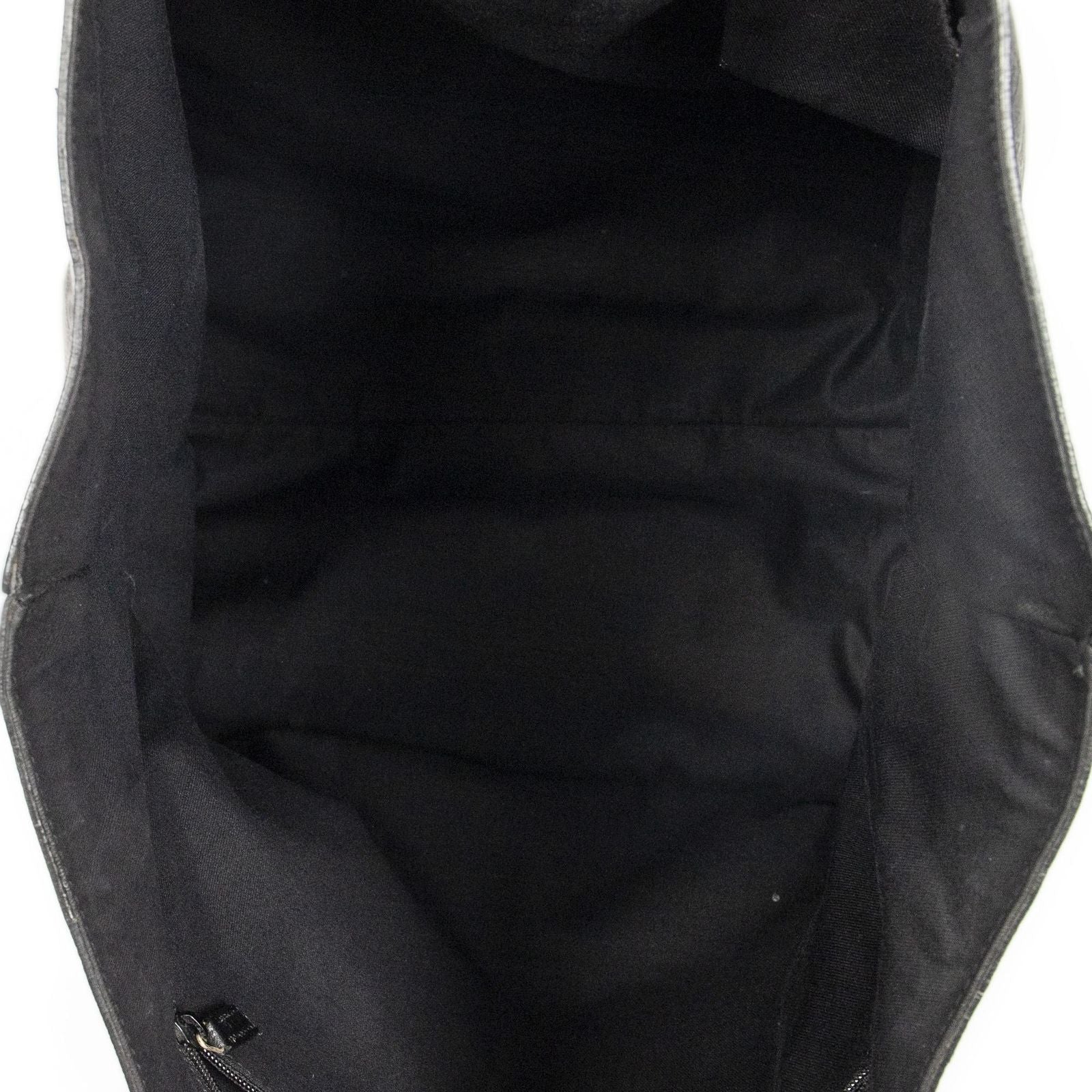 Gucci Abbey D-ring Vertical Tote Black GG Canvas — view 9