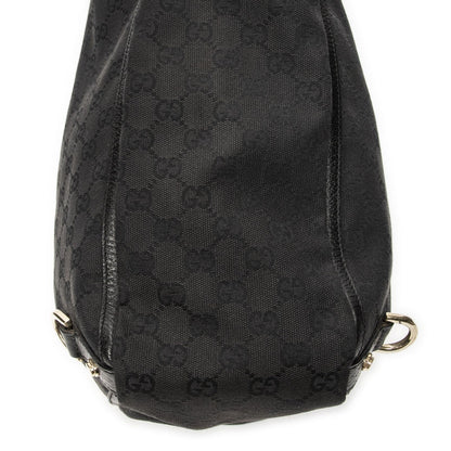 Gucci Abbey D-ring Vertical Tote Black GG Canvas — view 8