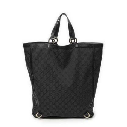 Gucci Abbey D-ring Vertical Tote Black GG Canvas — view 5
