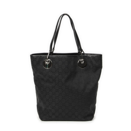 Gucci Eclipse Tote Black GG Canvas