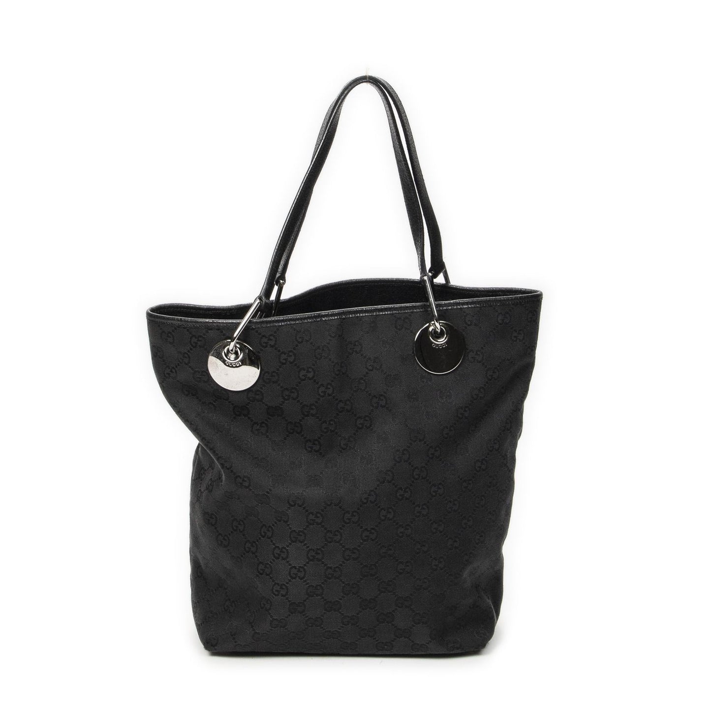 Gucci Eclipse Tote Black GG Canvas — view 5