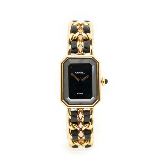 Chanel Premier Black Gold Plated Watch