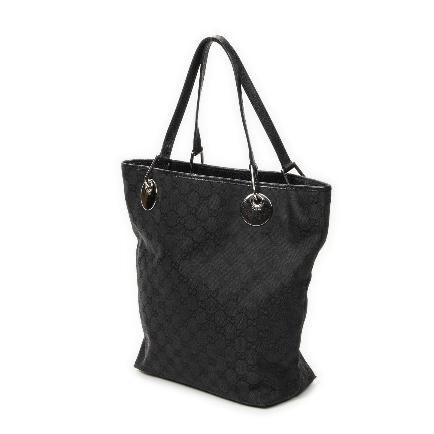 Gucci Eclipse Tote Black GG Canvas — view 2