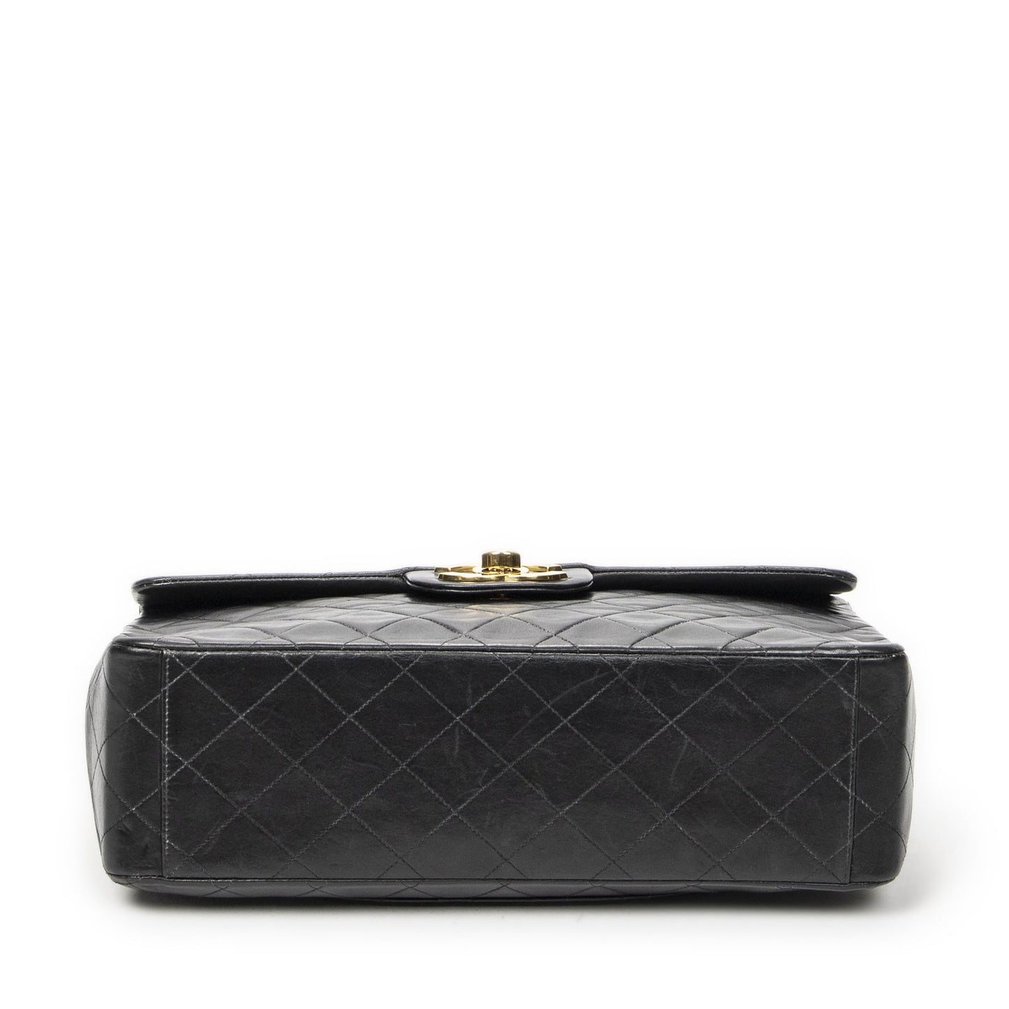 Chanel Maxi Jumbo XL Flap Black Quilted Lambskin Leather — view 6