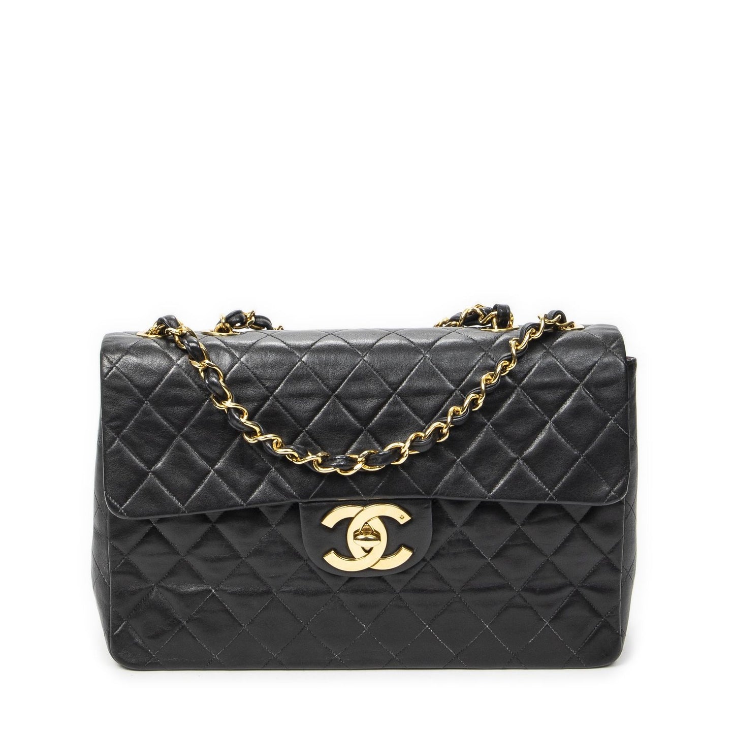 Chanel Maxi Jumbo XL Flap Black Quilted Lambskin Leather