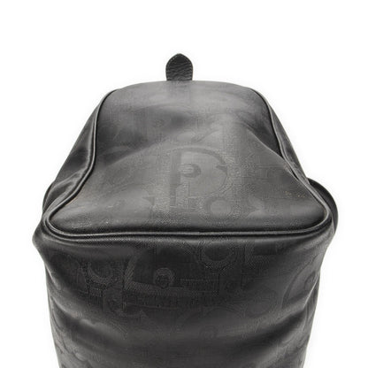 Dior Vintage Travel Boston Black Maxi Trotter Pattern Canvas Shoulder Bag — view 8