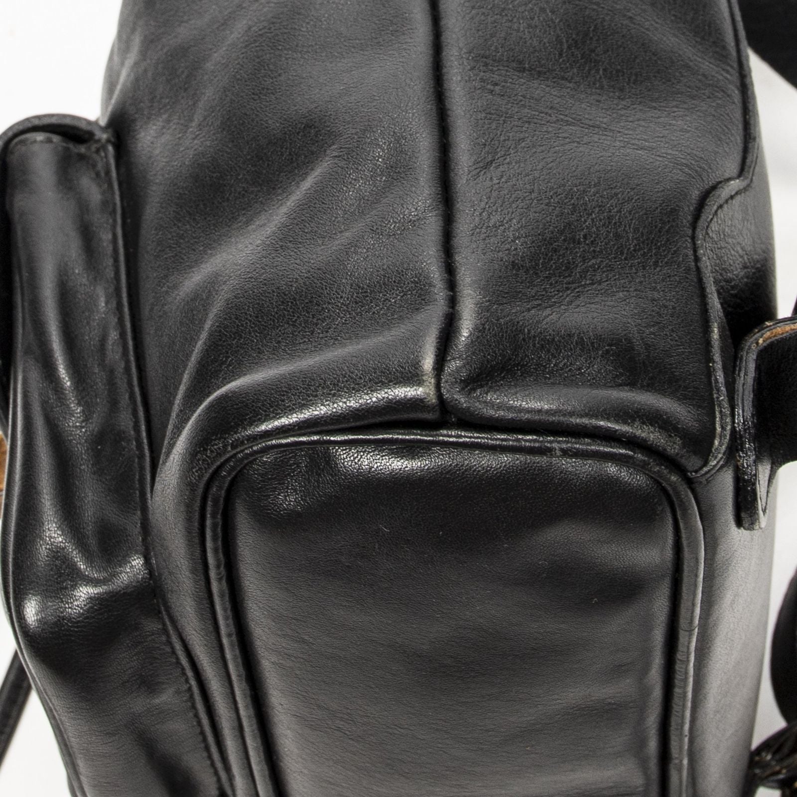 Gucci Mini Bamboo Backpack Black Calfskin Leather — view 8