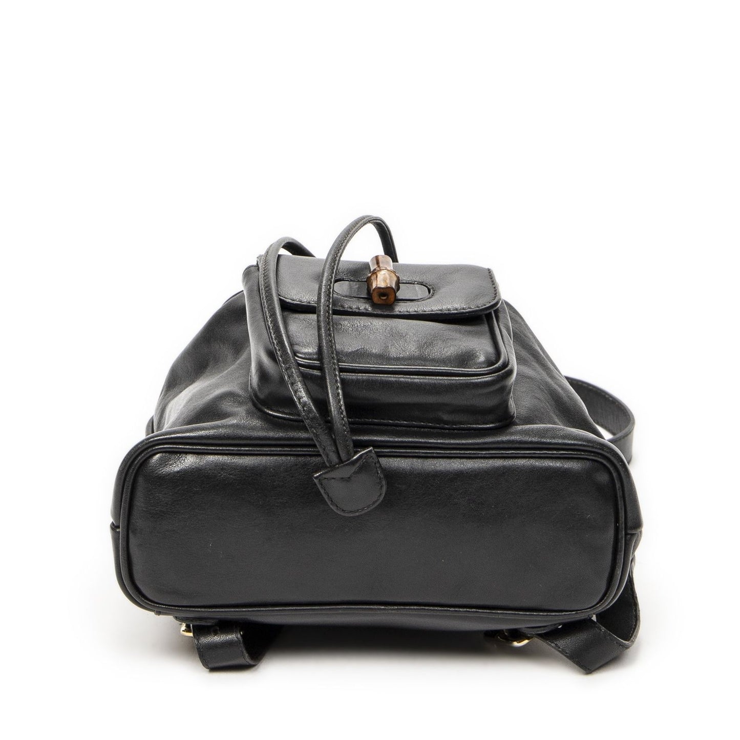 Gucci Mini Bamboo Backpack Black Calfskin Leather — view 6