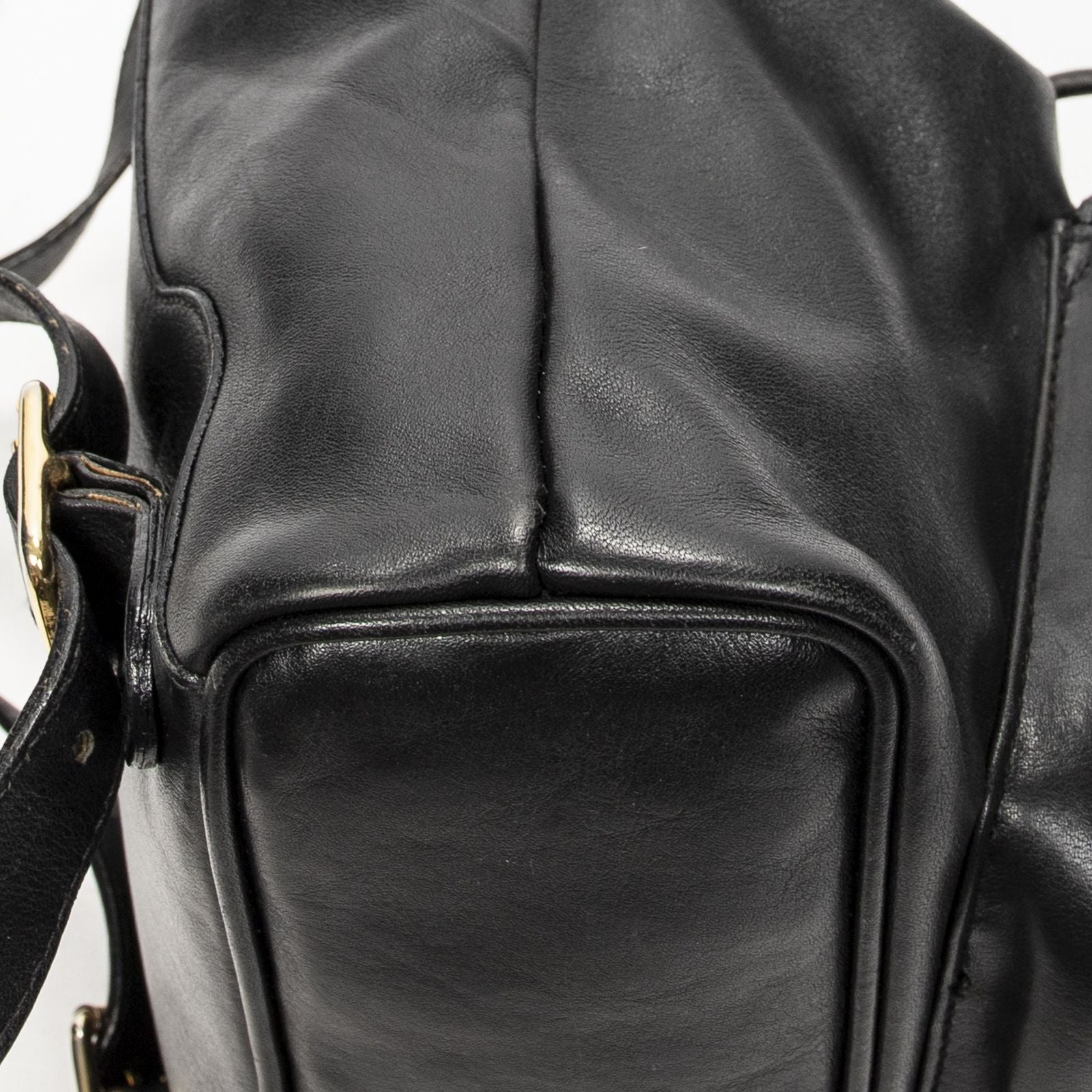 Gucci Mini Bamboo Backpack Black Calfskin Leather — view 7