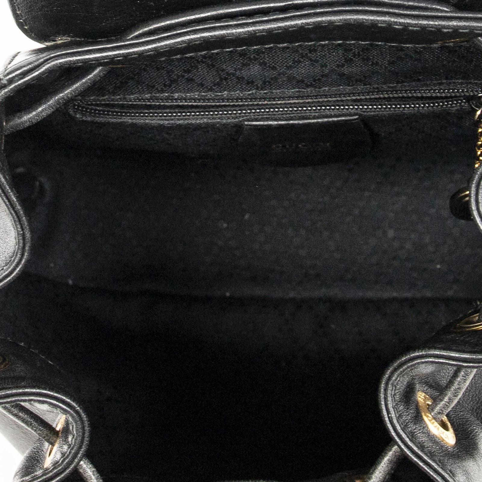 Gucci Mini Bamboo Backpack Black Calfskin Leather — view 9