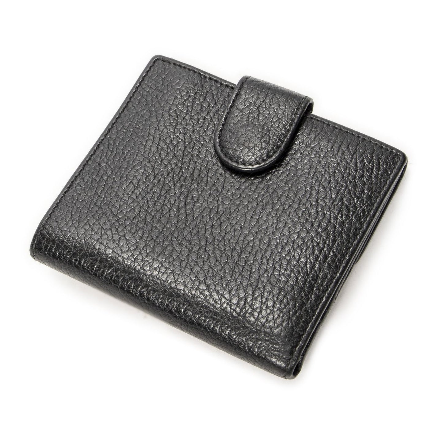 Gucci Interlocking Compact French Wallet Black Gray Calfskin Leather — view 2