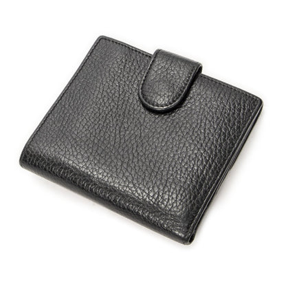 Gucci Interlocking Compact French Wallet Black Gray Calfskin Leather — view 2