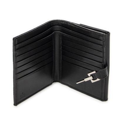 Gucci Jackie Compact Wallet Black GG Canvas — view 4