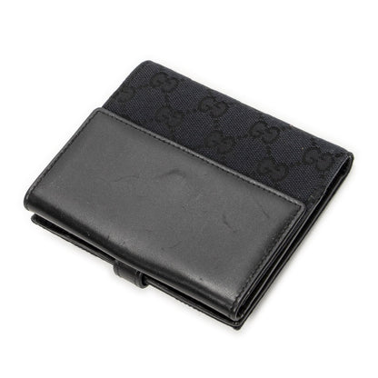 Gucci Jackie Compact Wallet Black GG Canvas — view 2