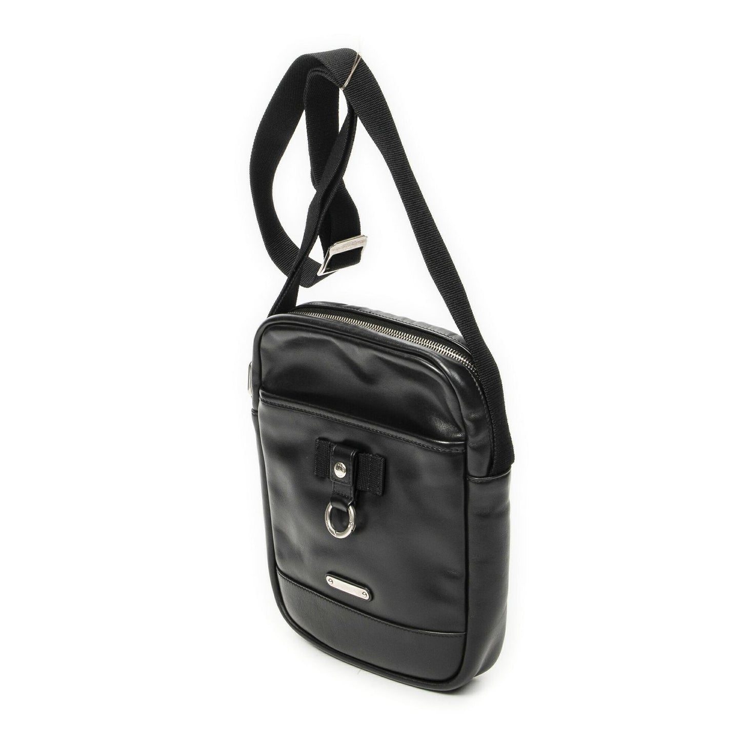 Saint Laurent Yves Rivington Lace Cross Belt Bag Black Calfskin Leather — view 2