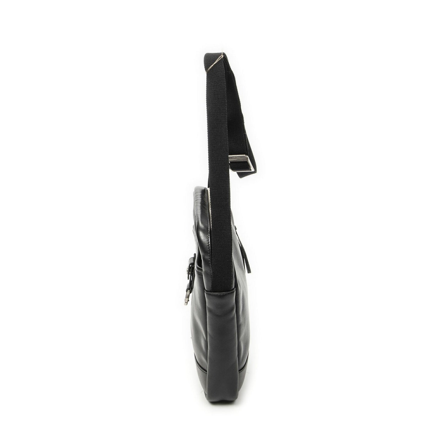 Saint Laurent Yves Rivington Lace Cross Belt Bag Black Calfskin Leather — view 3