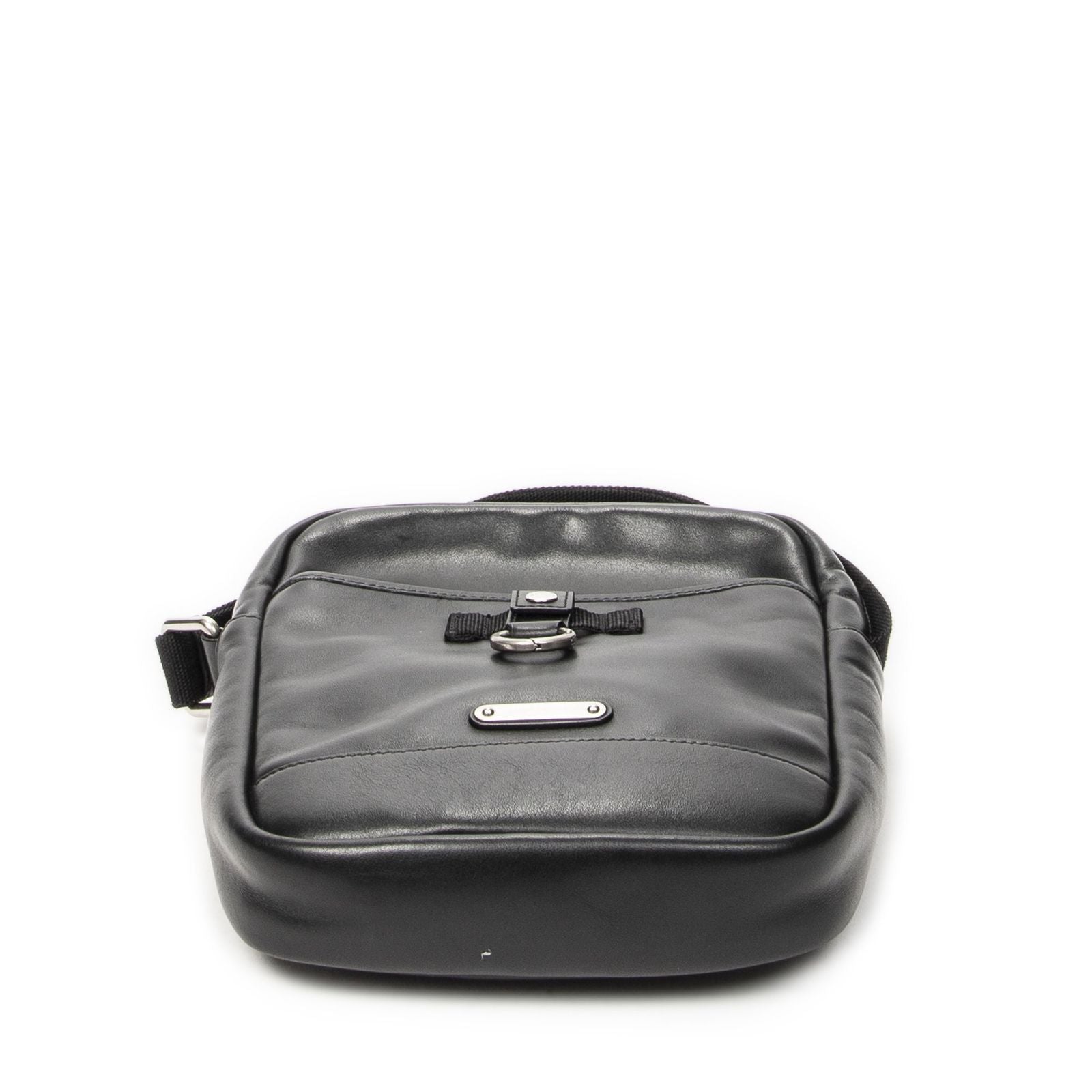 Saint Laurent Yves Rivington Lace Cross Belt Bag Black Calfskin Leather — view 6