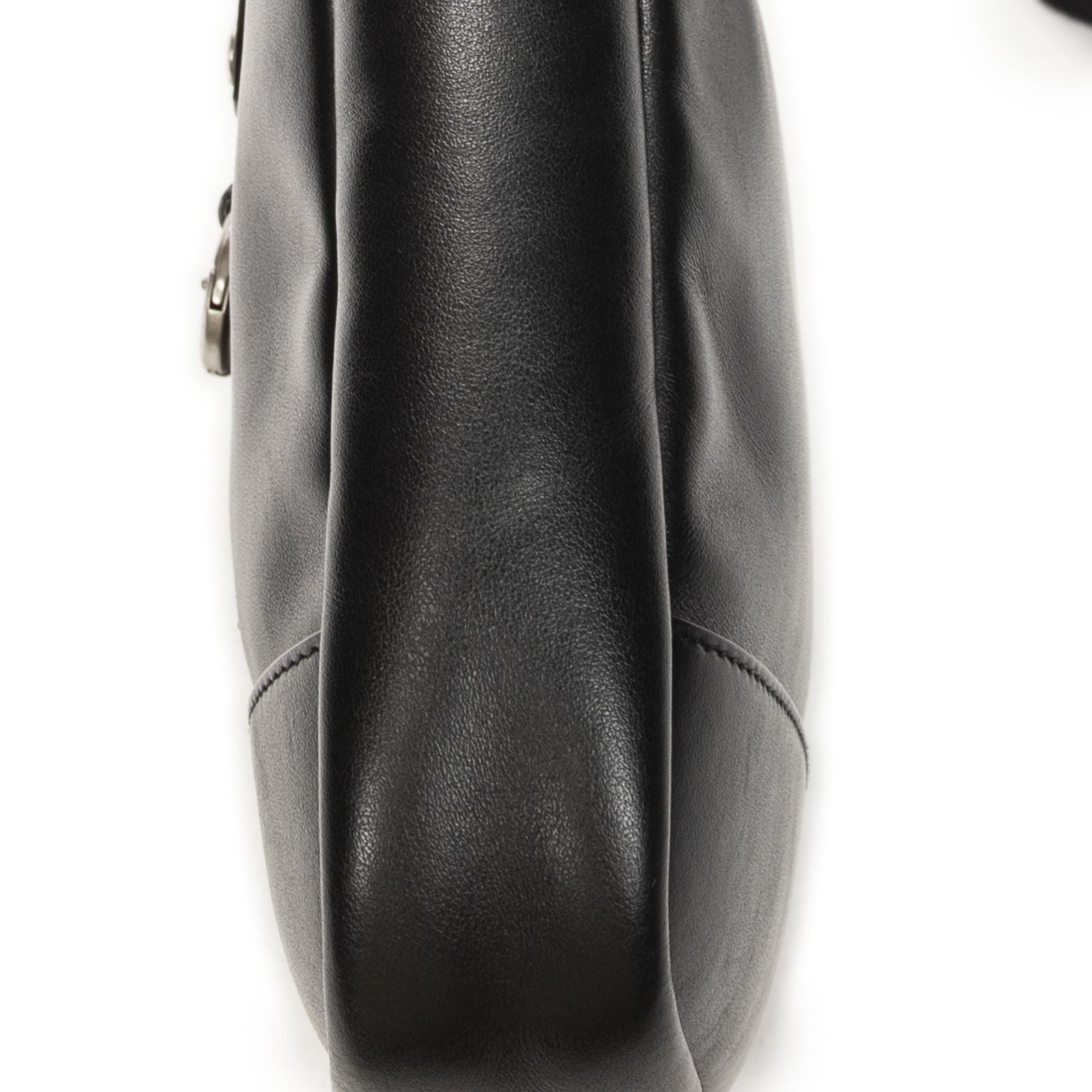 Saint Laurent Yves Rivington Lace Cross Belt Bag Black Calfskin Leather — view 8