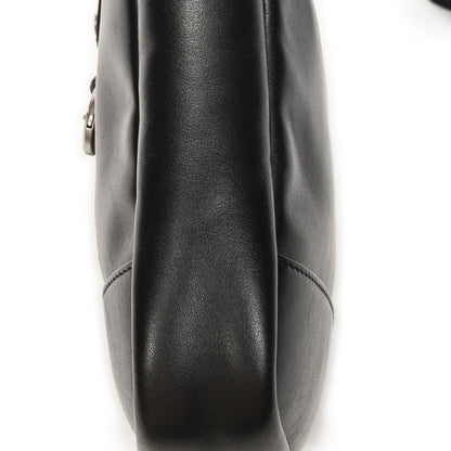 Saint Laurent Yves Rivington Lace Cross Belt Bag Black Calfskin Leather — view 8