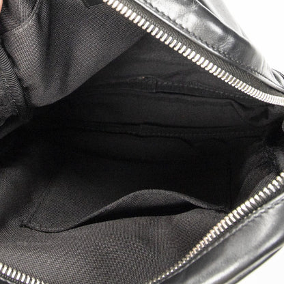 Saint Laurent Yves Rivington Lace Cross Belt Bag Black Calfskin Leather — view 9