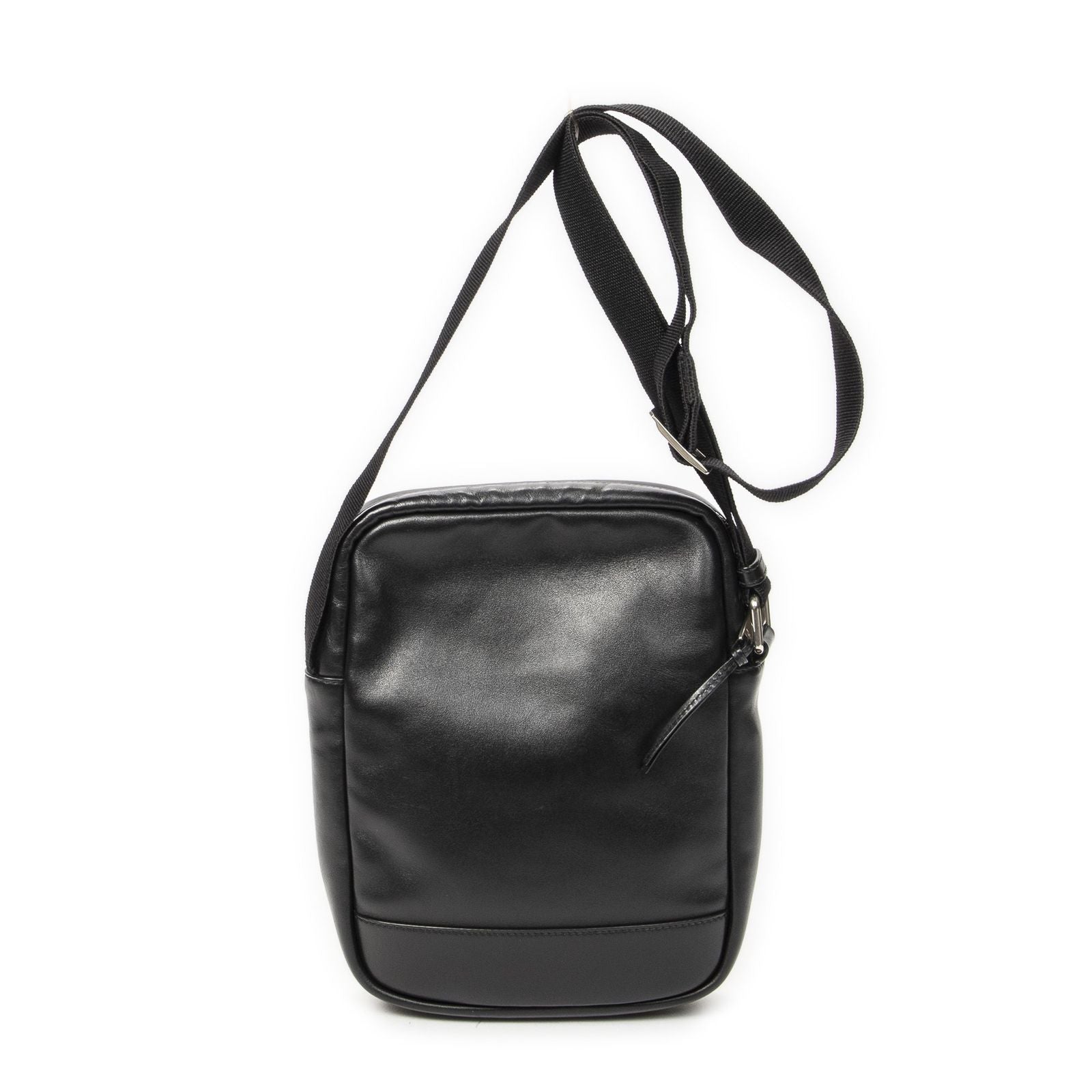 Saint Laurent Yves Rivington Lace Cross Belt Bag Black Calfskin Leather — view 5