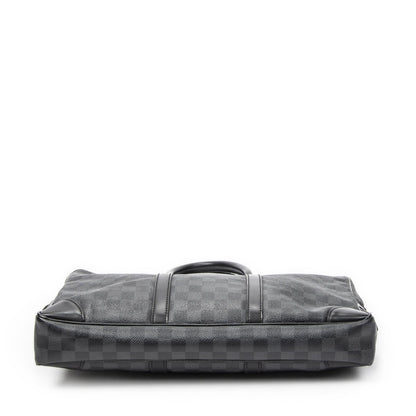 Louis Vuitton Porte Documents Voyage Black Damier Graphite — view 6