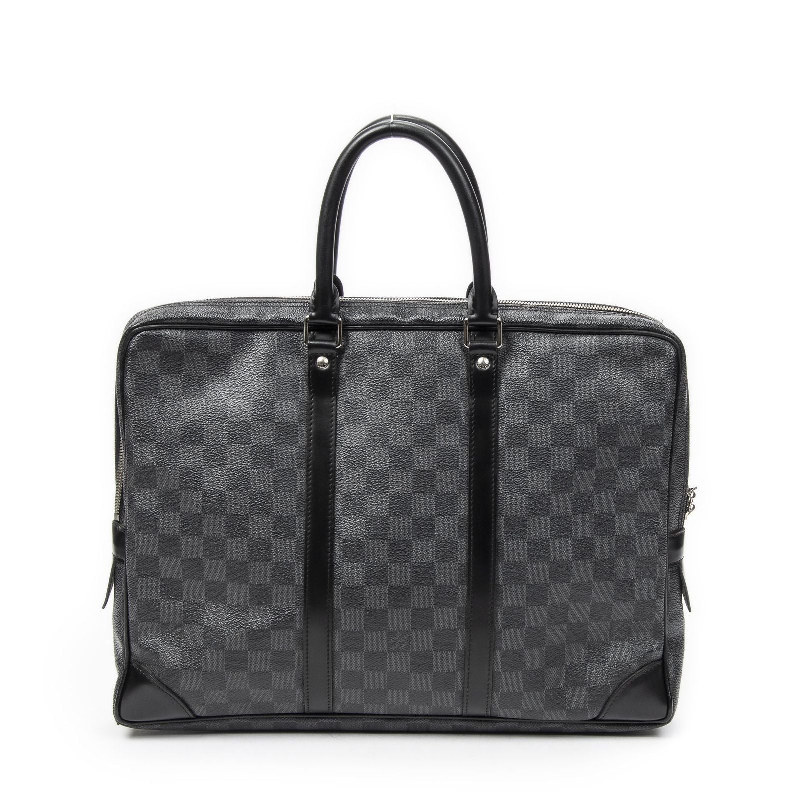 Louis Vuitton Porte Documents Voyage Black Damier Graphite — view 5